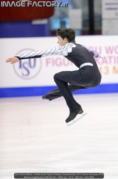 2013-03-02 Milano - World Junior Figure Skating Championships 0731 Simon Hocquaux FRA